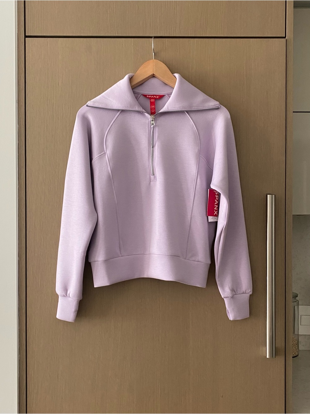 Spanx Air Essentials Half Zip purple - Picture 2 of 8